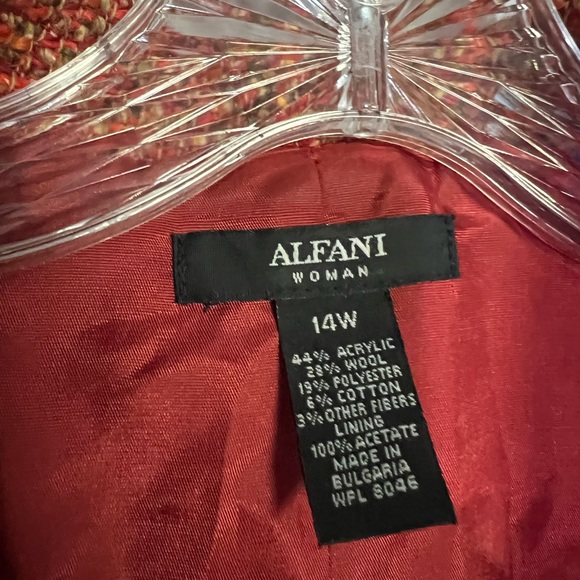 Alfani lined wool Jacket size 14 W - Picture 2 of 5